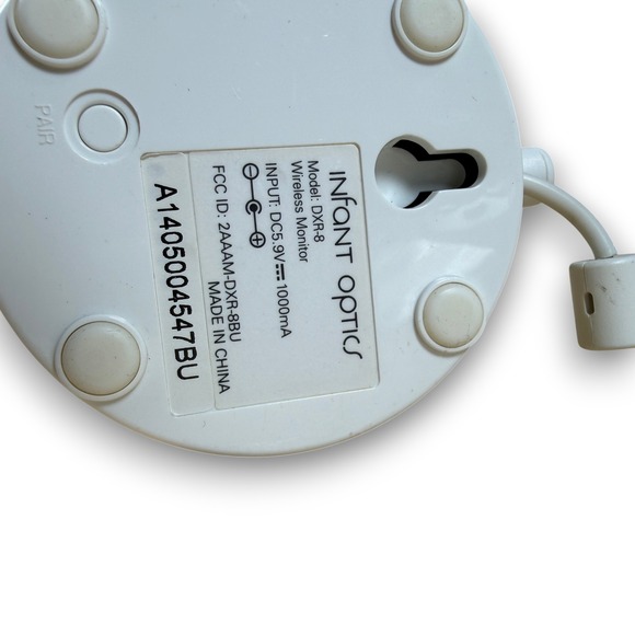 Infant Optics DXR-8 Wireless Video Baby Monitor Camera Unit White Silver DXR-8BU - Picture 6 of 7